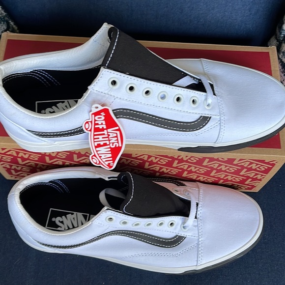 Vans Old Skool Color Block True White / Black MEN`S - Picture 3 of 16